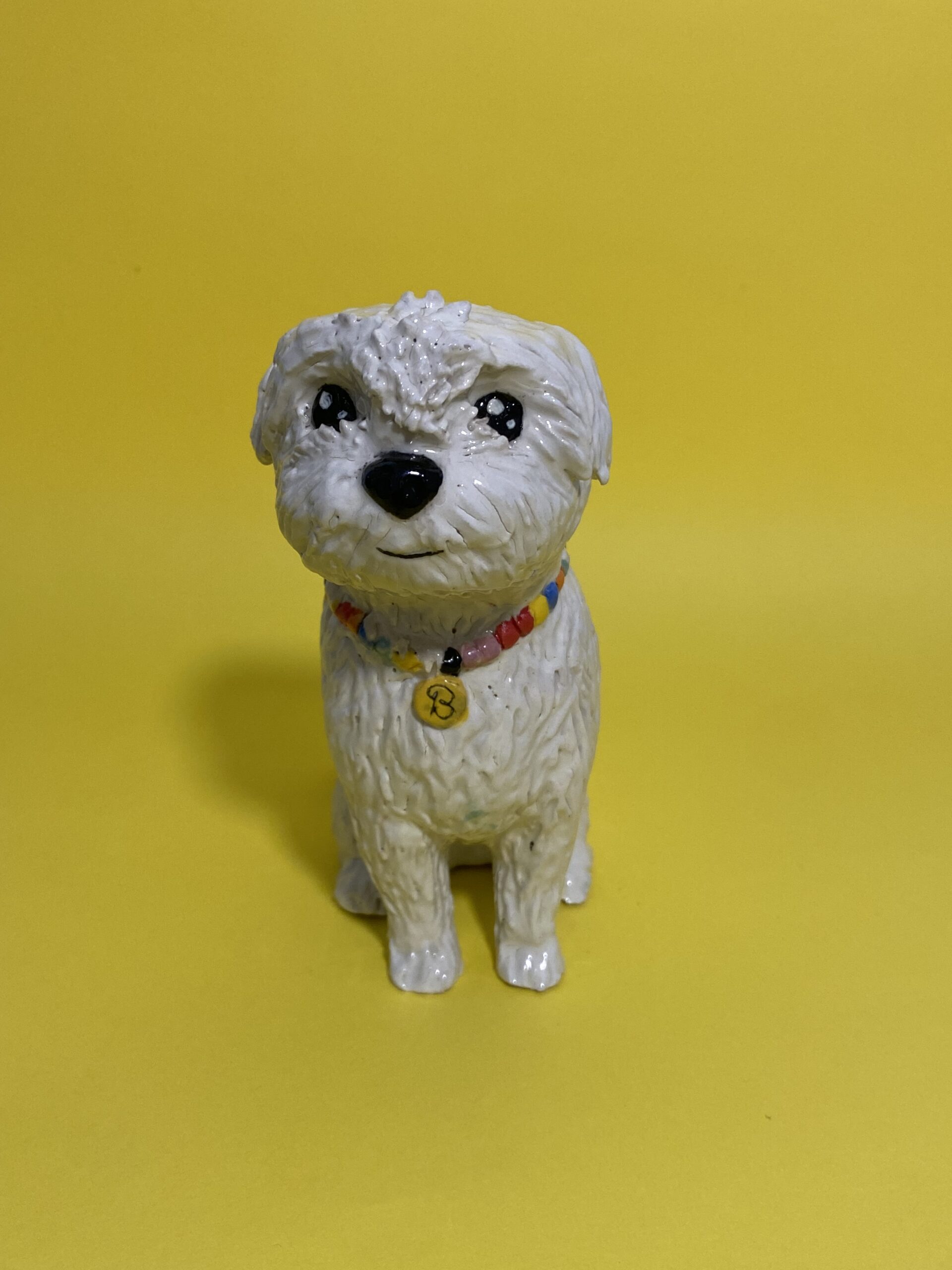 Chien en céramique personnalisable