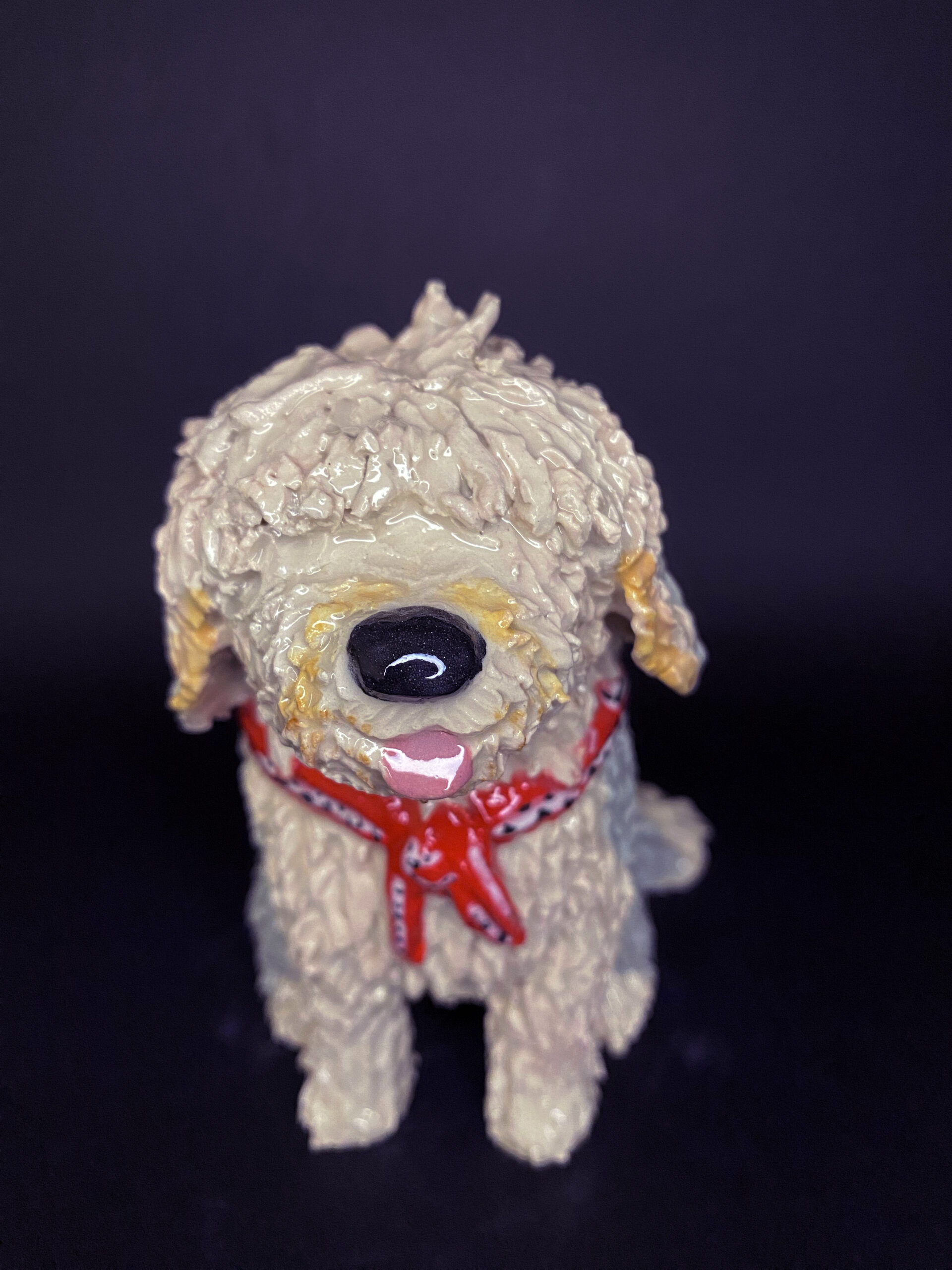 Chien en céramique personnalisable